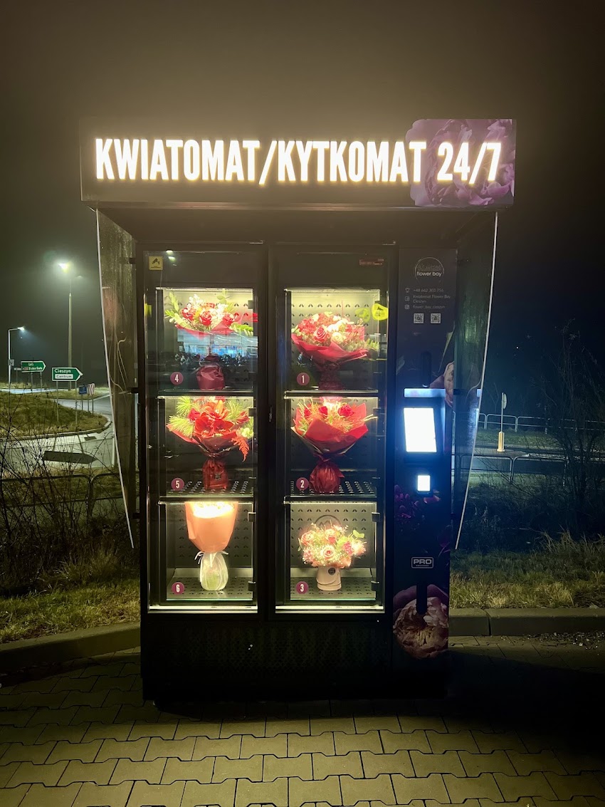 Kwiatomat Cieszyn Flower Bay – kwiaty 24h