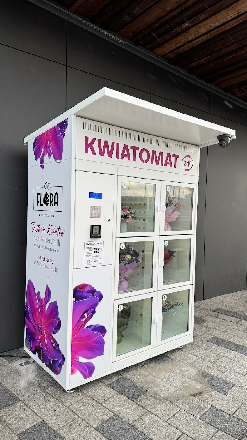 Kwiatomat Bukietomat 24/7 SKFlora Bielany Wrocławskie