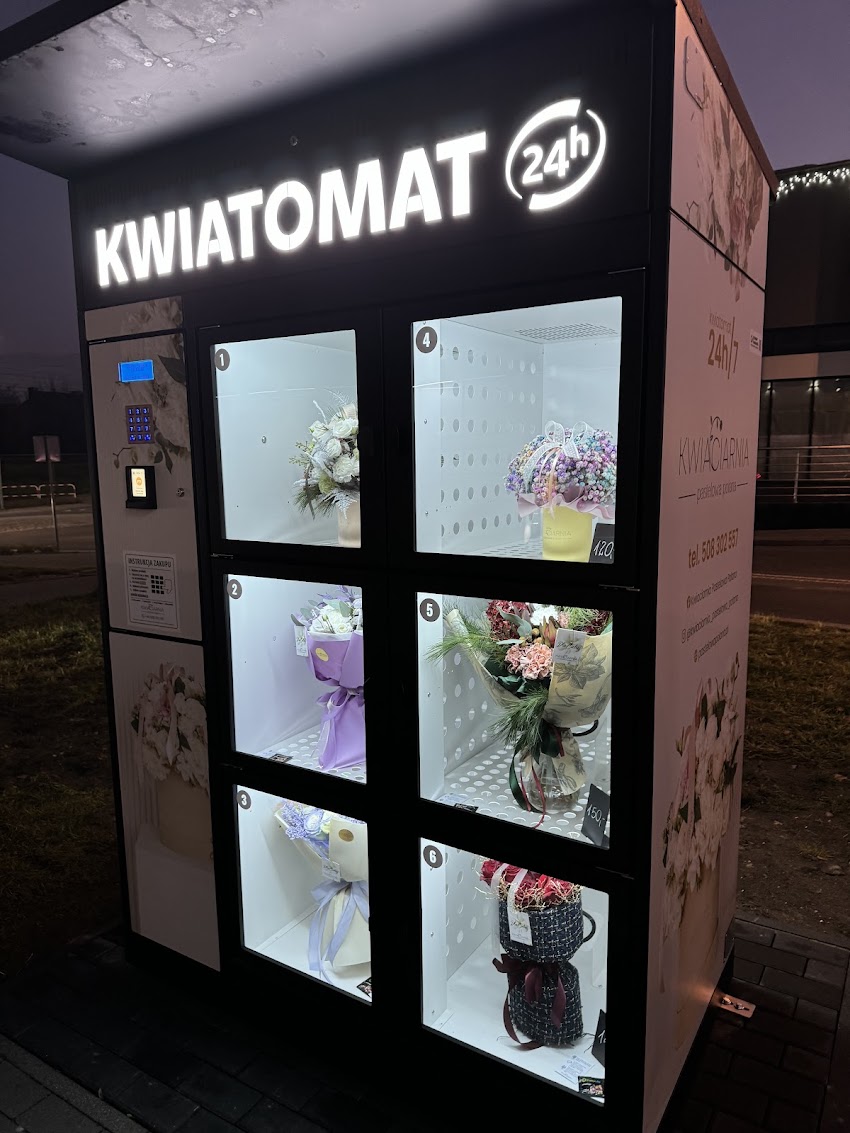 Kwiatomat Radomsko Era Park pastelowa polana
