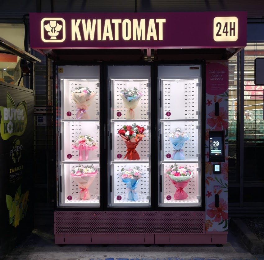 Kwiatomat Łochów 24H 24/7 – Kwiaciarnia Justyna Lurbecka