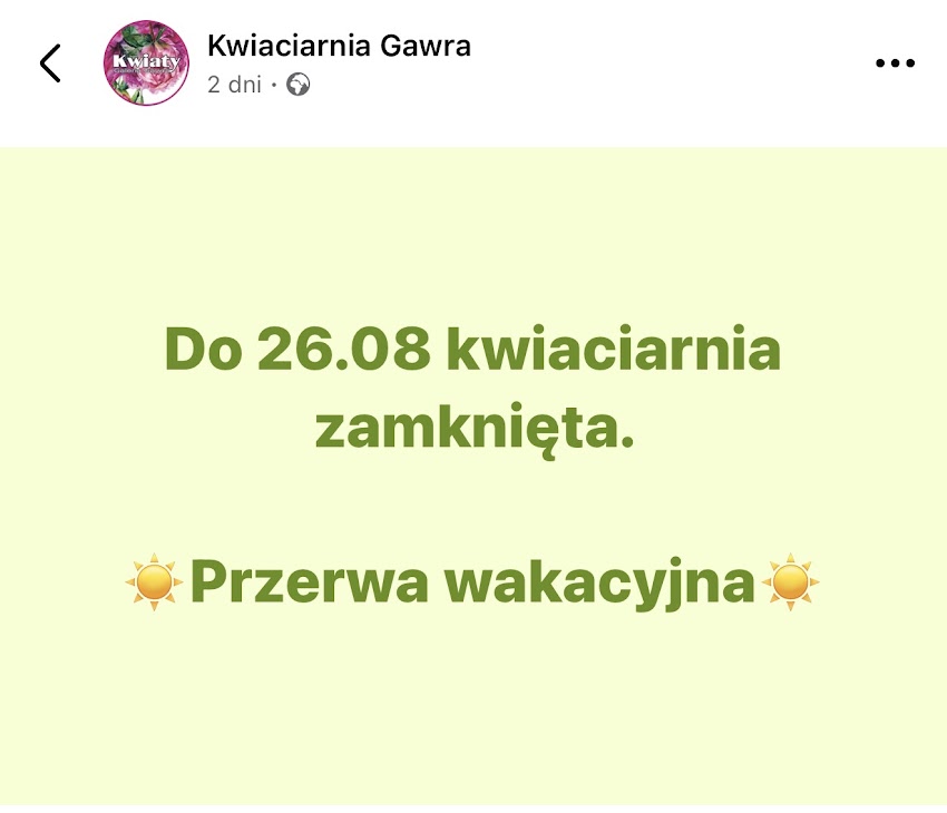 Kwiaciarnia Galeria Gawra