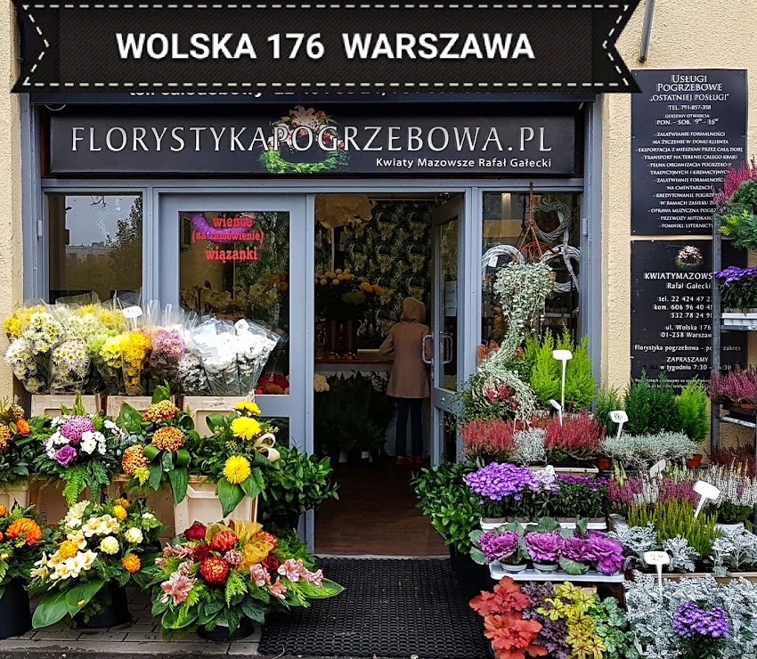 Florystyka pogrzebowa – Wolska 176, Warszawa