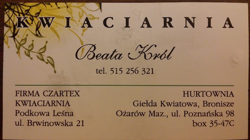 Kwiaciarnia Beata Król Podkowa Leśna
