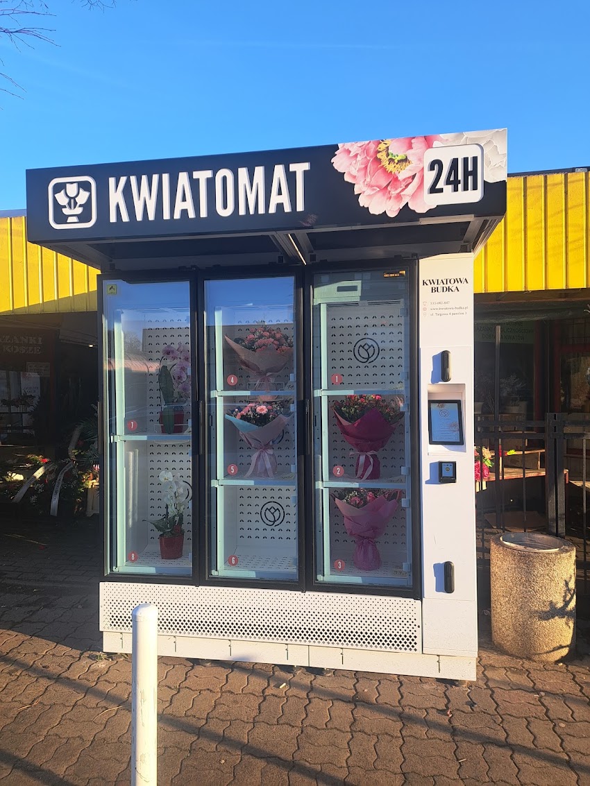 Kwiatomat 24h – ul. Targowa 6 – www.kwiatowa-budka.pl