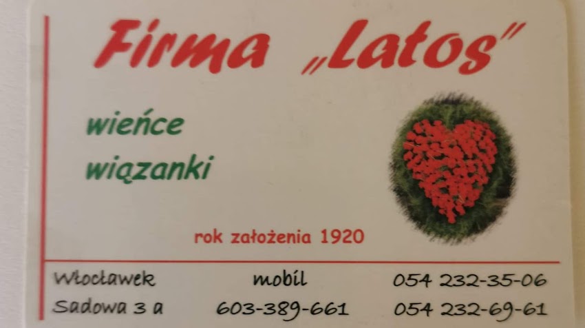 Kwiaciarnia LATOS – florystyka pogrzebowa i okolicznościowa